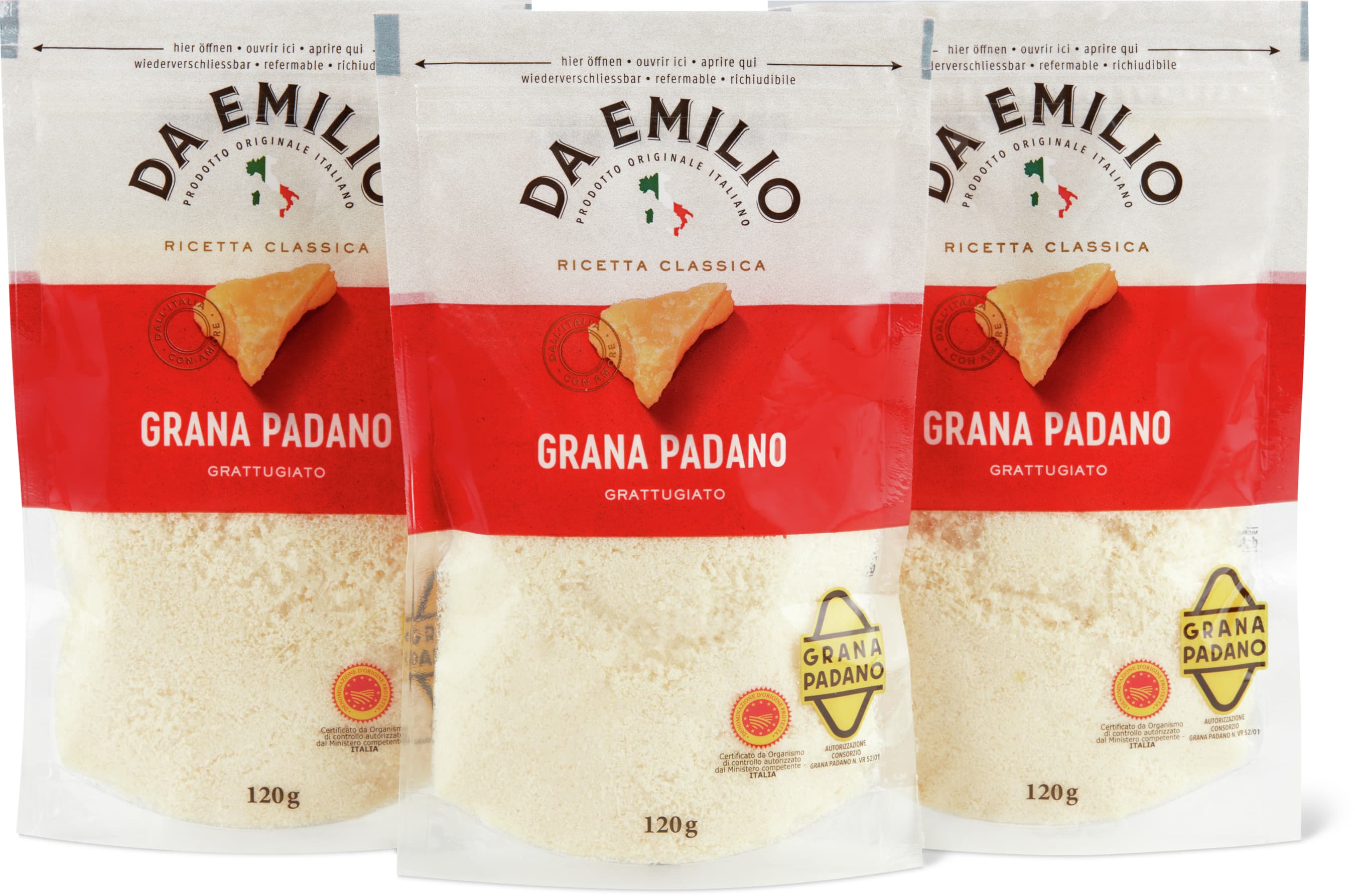 Grana Padano DOP gerieben